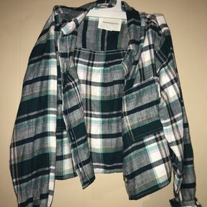 Aeropostale cropped flannel
